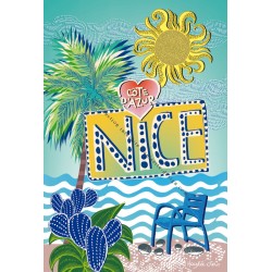 French Riviera Nice card